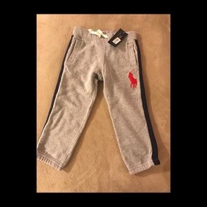 Ralph Lauren toddler heather grey track pants